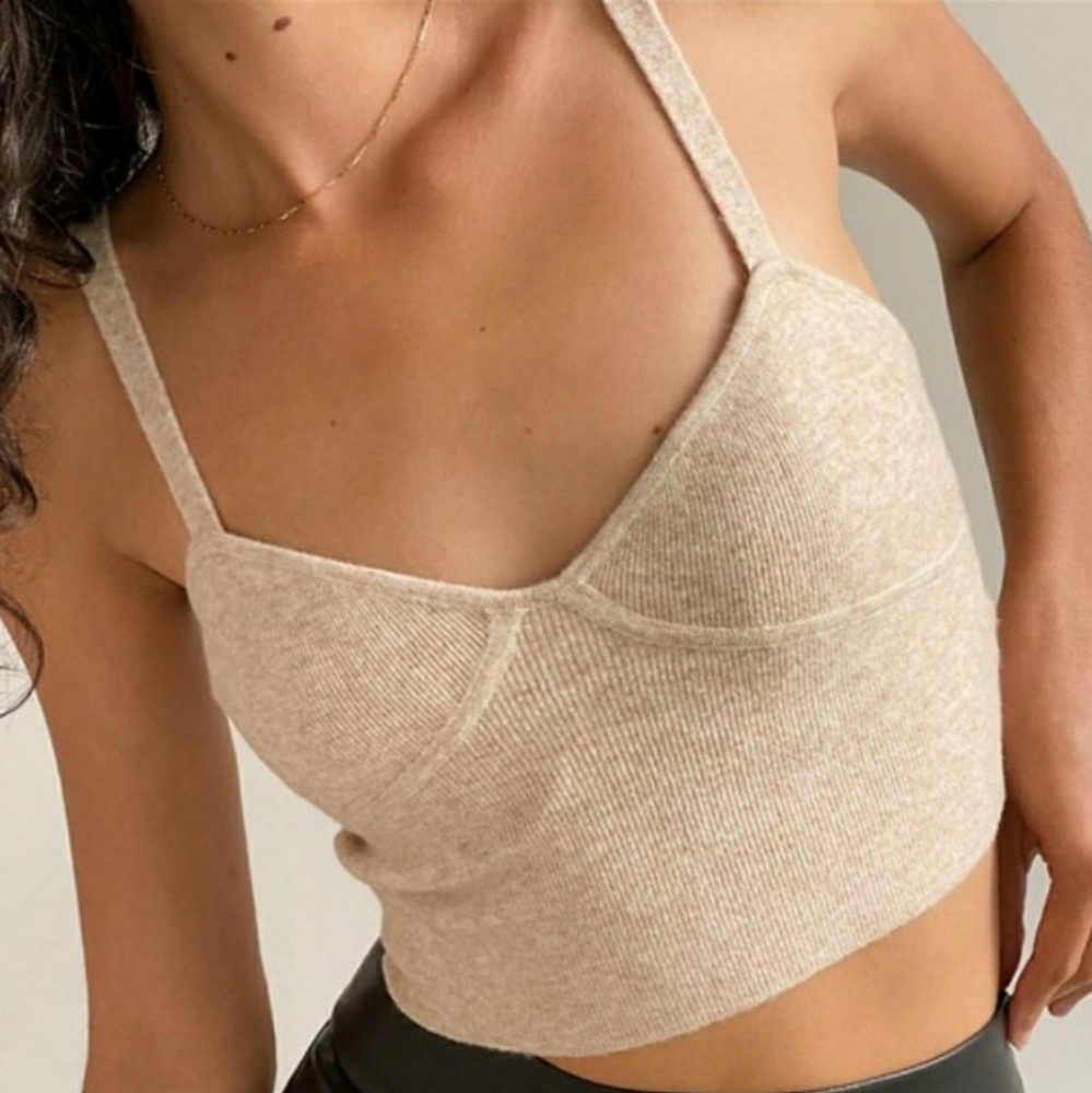 Aritzia Wilfred Sicily Bustier Sweater Top (Large) Fits like S-M
